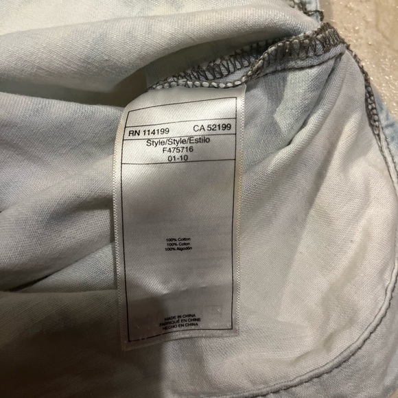 Roxy Sky Blue Acid Wash Skirt - Picture 11 of 13